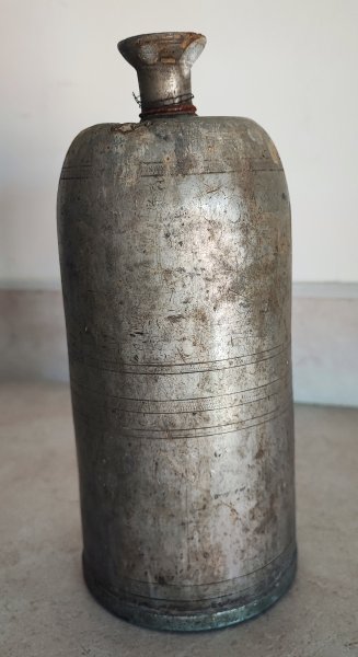 Antico contenitore in peltro XVIII sec.