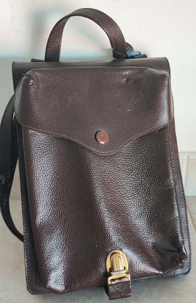 Borsa militare porta documenti/cartine in pelle ex Jugoslavia